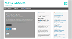 Desktop Screenshot of mayaaksara.com