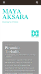 Mobile Screenshot of mayaaksara.com