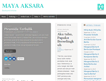 Tablet Screenshot of mayaaksara.com